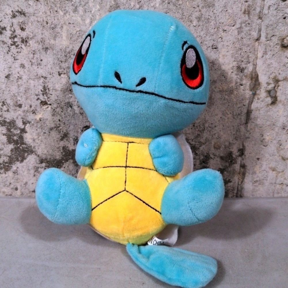 Pokémon Squirtle Plush 8" Stuffed Animal Toy Turtle Suction Cup Hanging Rare